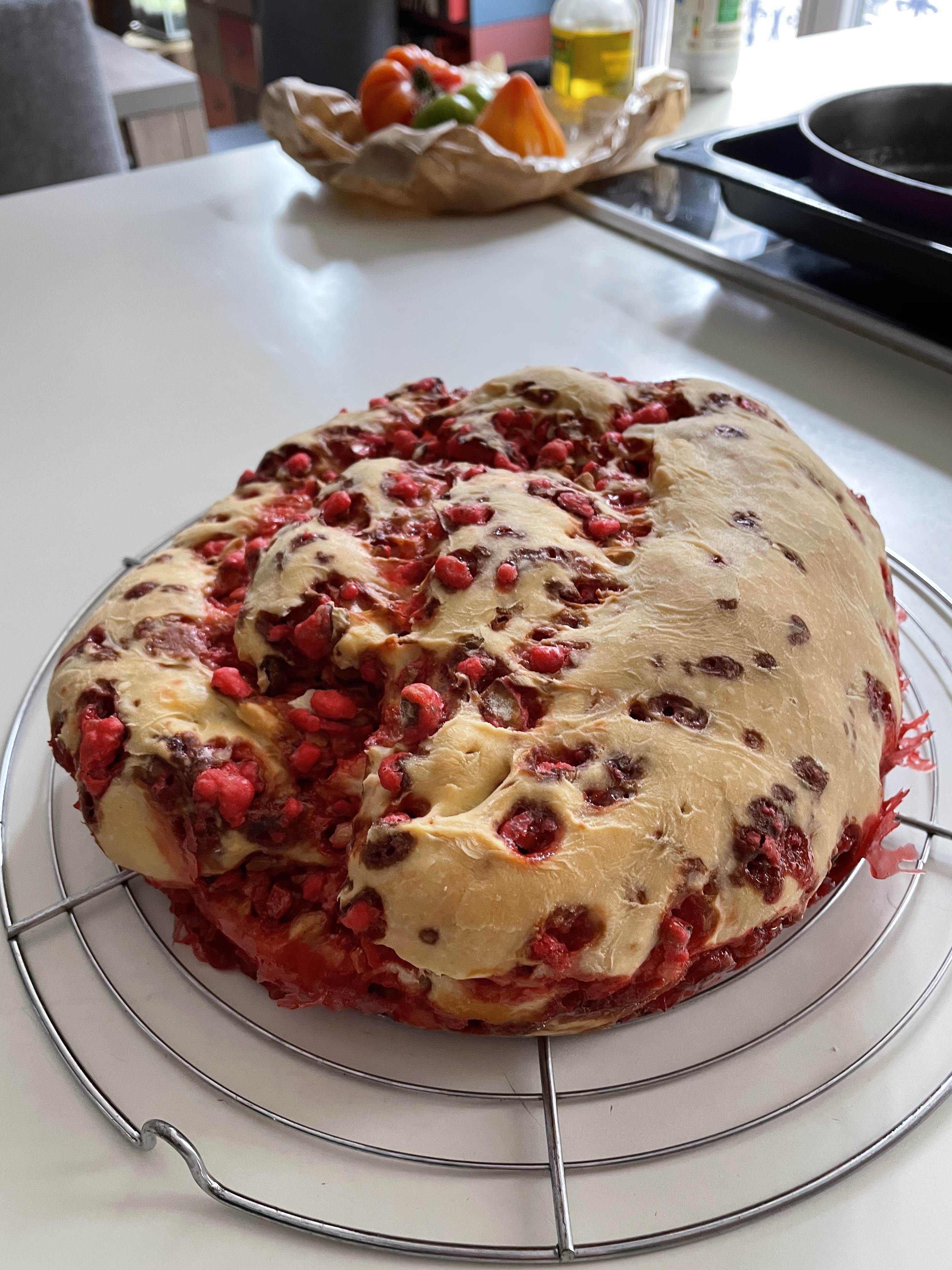 Brioche aux pralines roses comme une Praluline